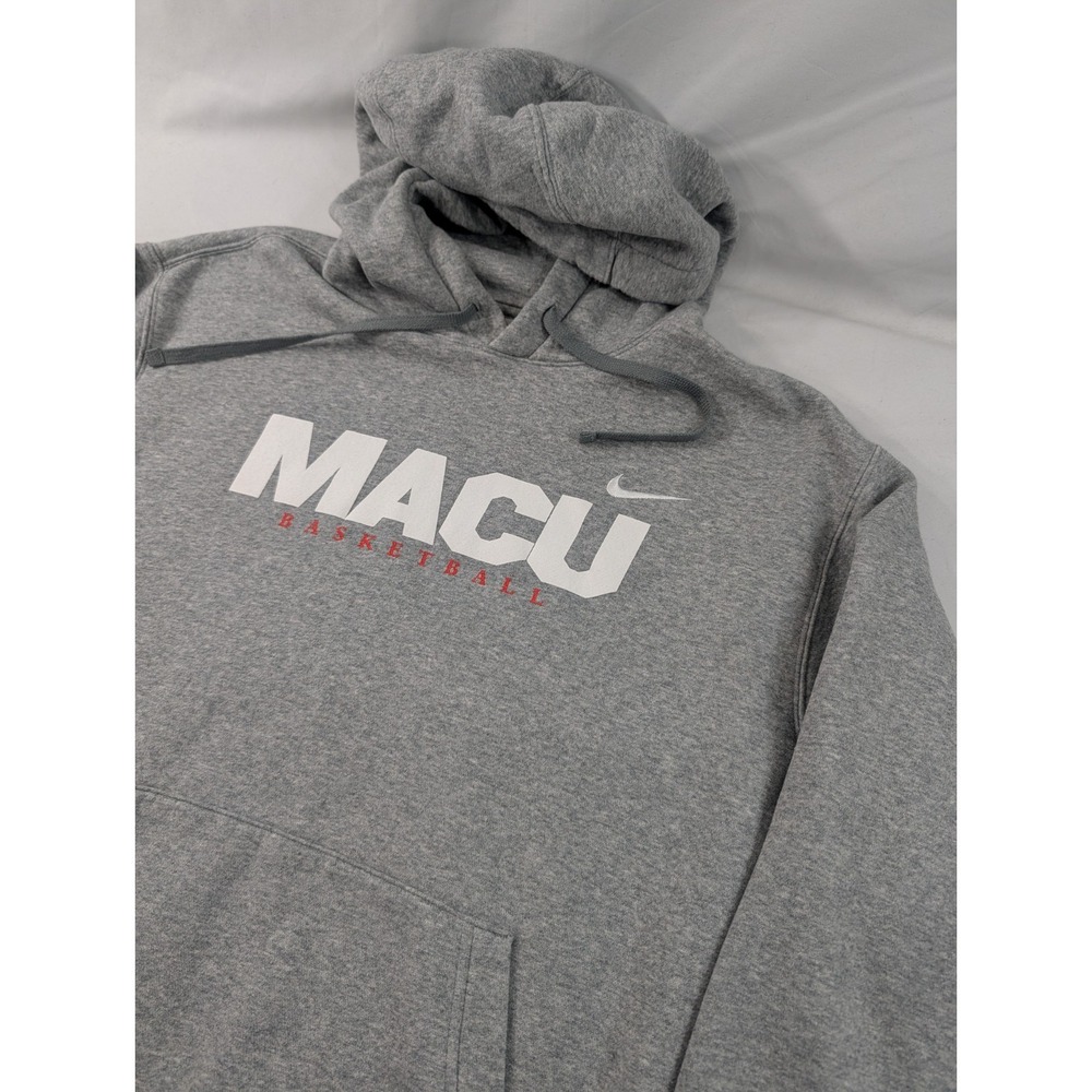 Nike Mid American Christian University Light Gray Heavy Pullover Hoodie Medium
